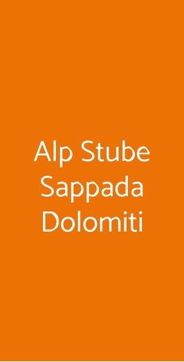 Alp Stube Sappada Dolomiti, Sappada