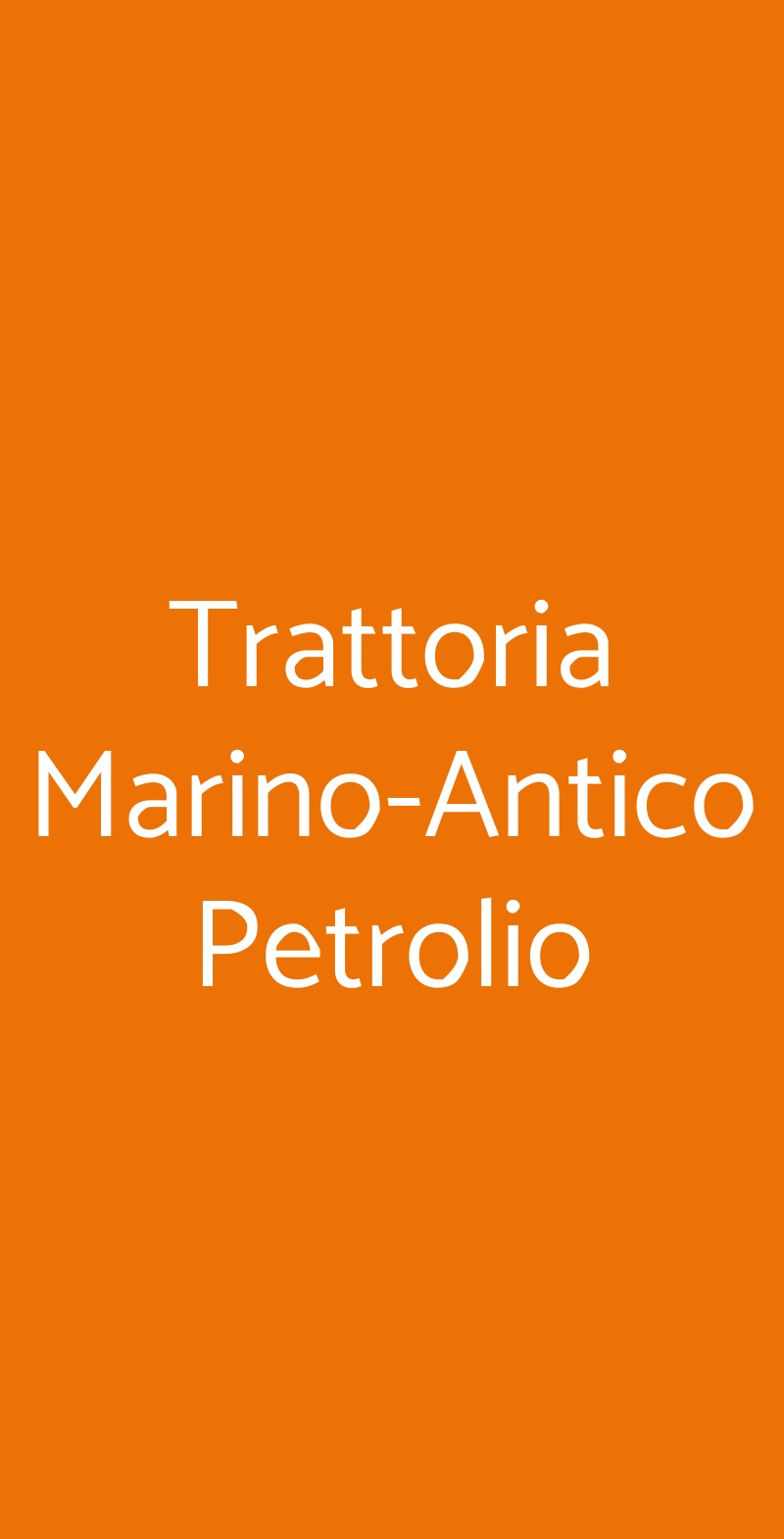 Trattoria Marino-Antico Petrolio Firenze menù 1 pagina