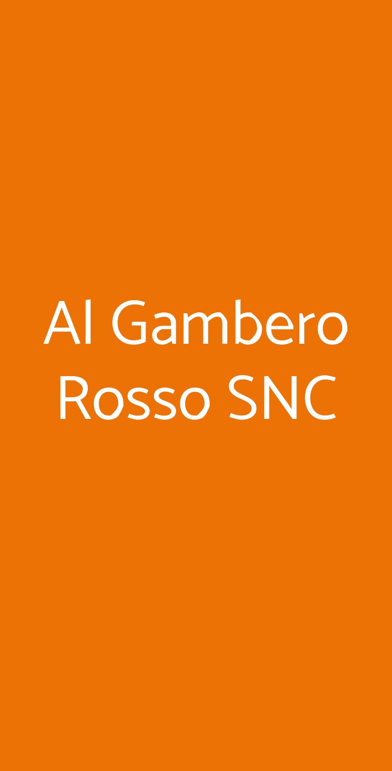 Al Gambero Rosso SNC Napoli menù 1 pagina