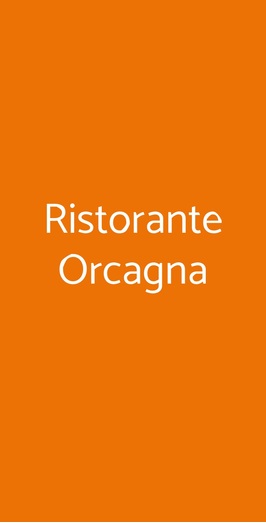 Ristorante Orcagna, Firenze