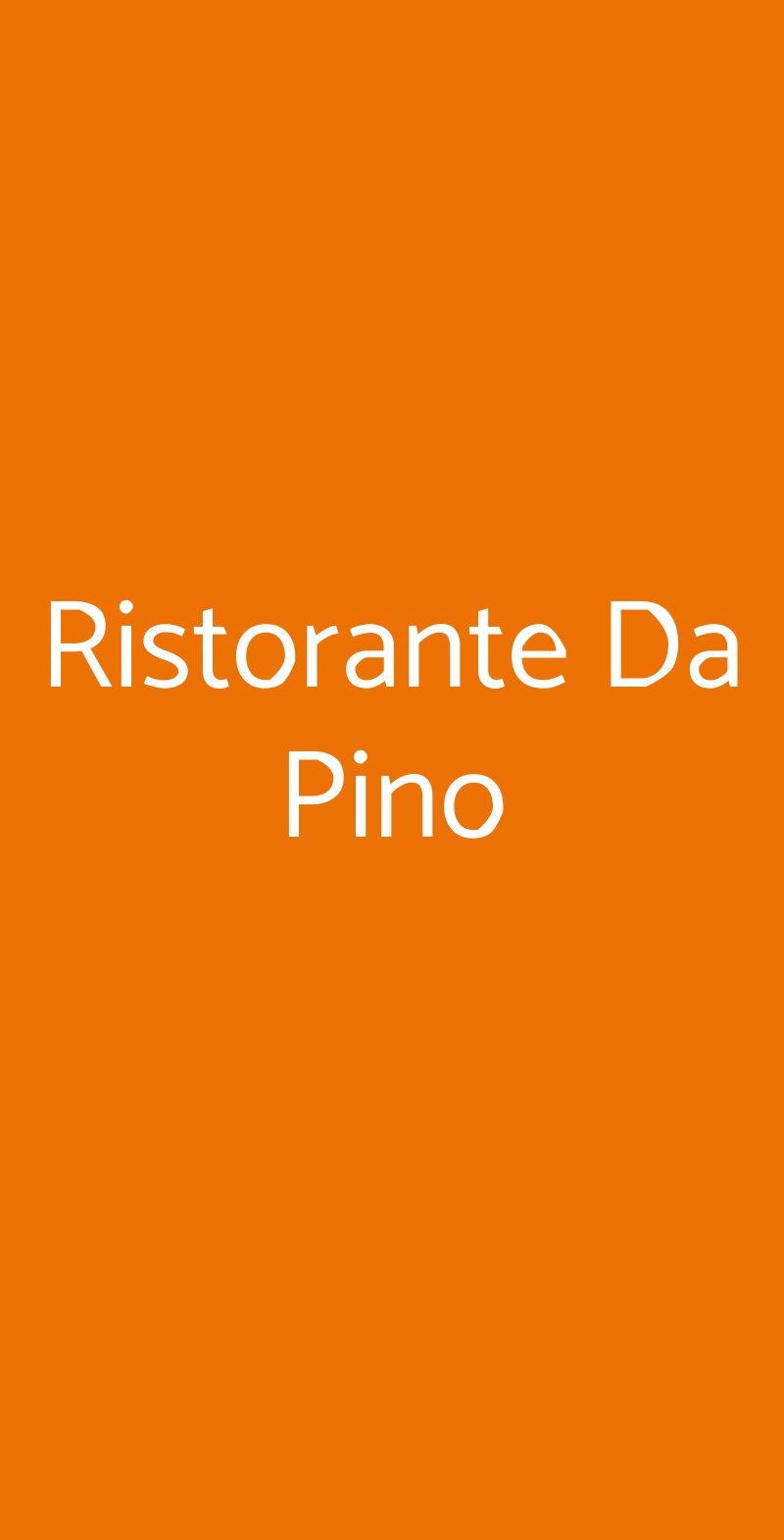 Ristorante Da Pino Livorno menù 1 pagina