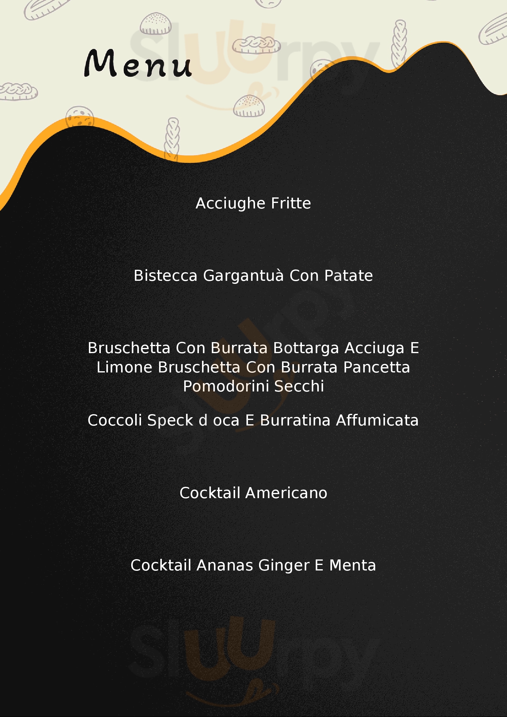 Taverna Gargantuà Pistoia menù 1 pagina