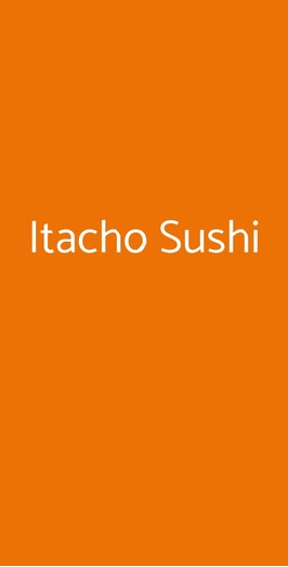 Itacho Sushi, Firenze