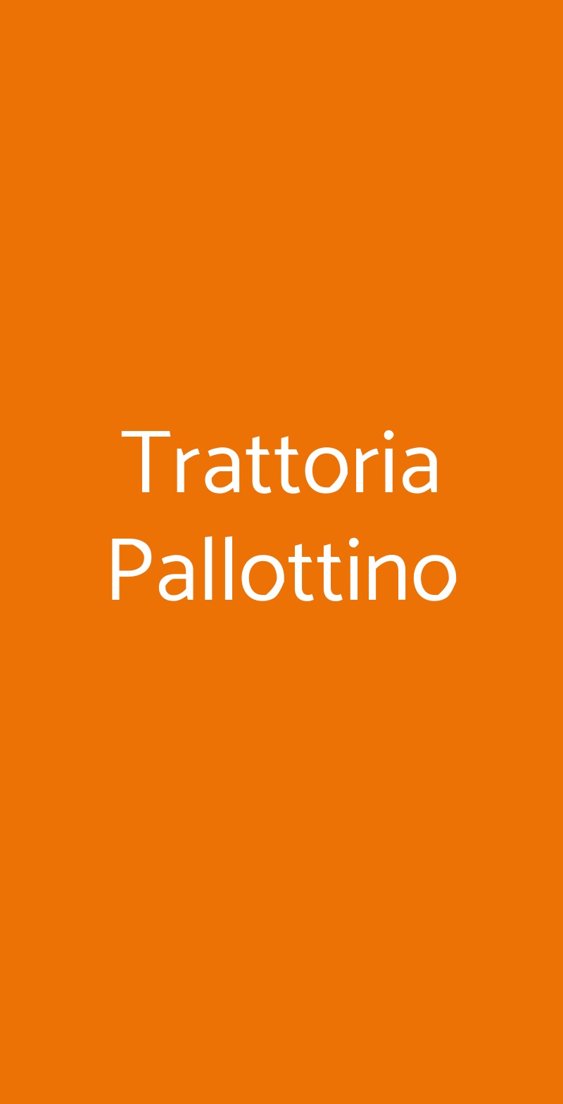 Trattoria Pallottino Firenze menù 1 pagina