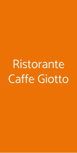 Ristorante Caffe Giotto, Firenze