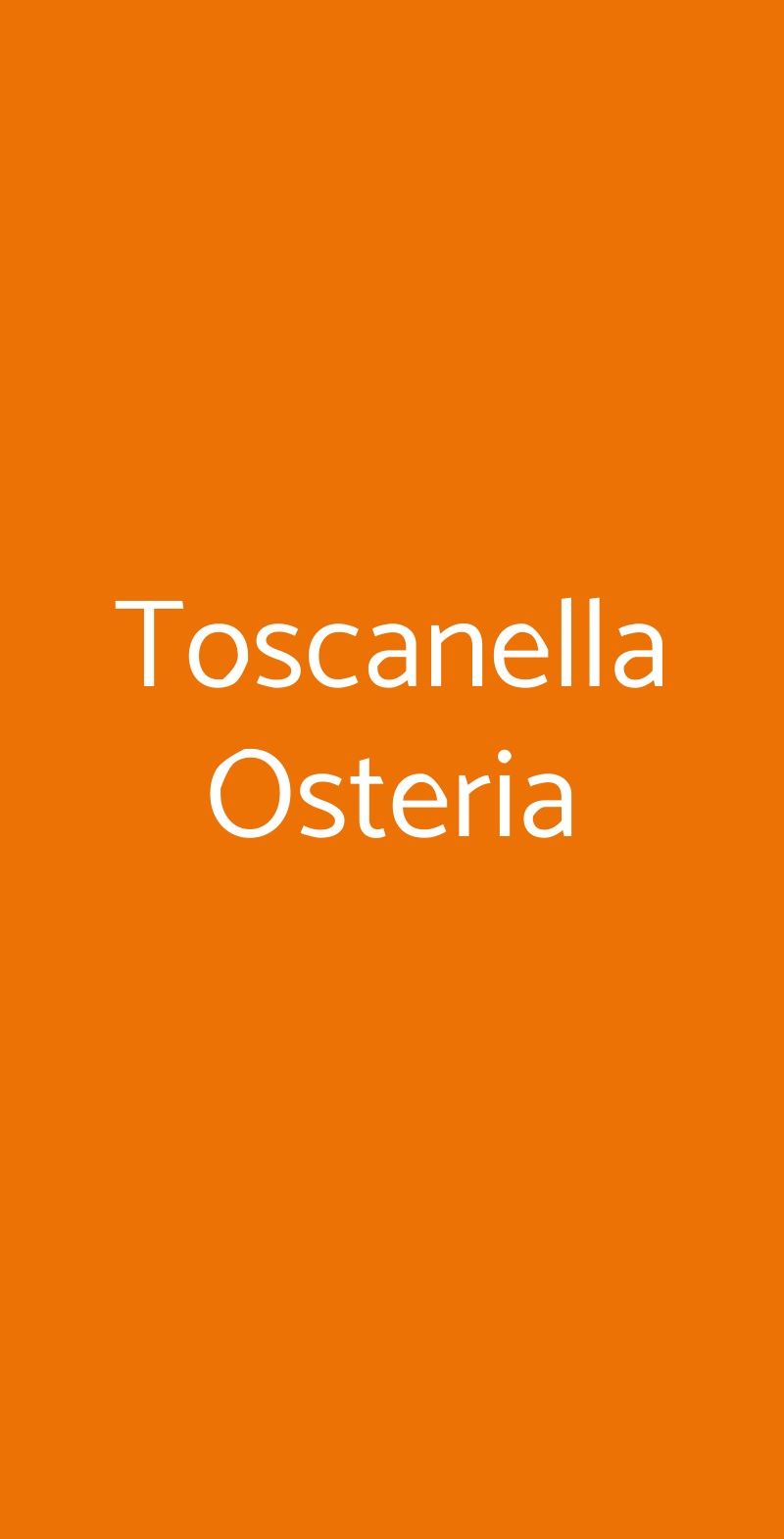 Toscanella Osteria Firenze menù 1 pagina