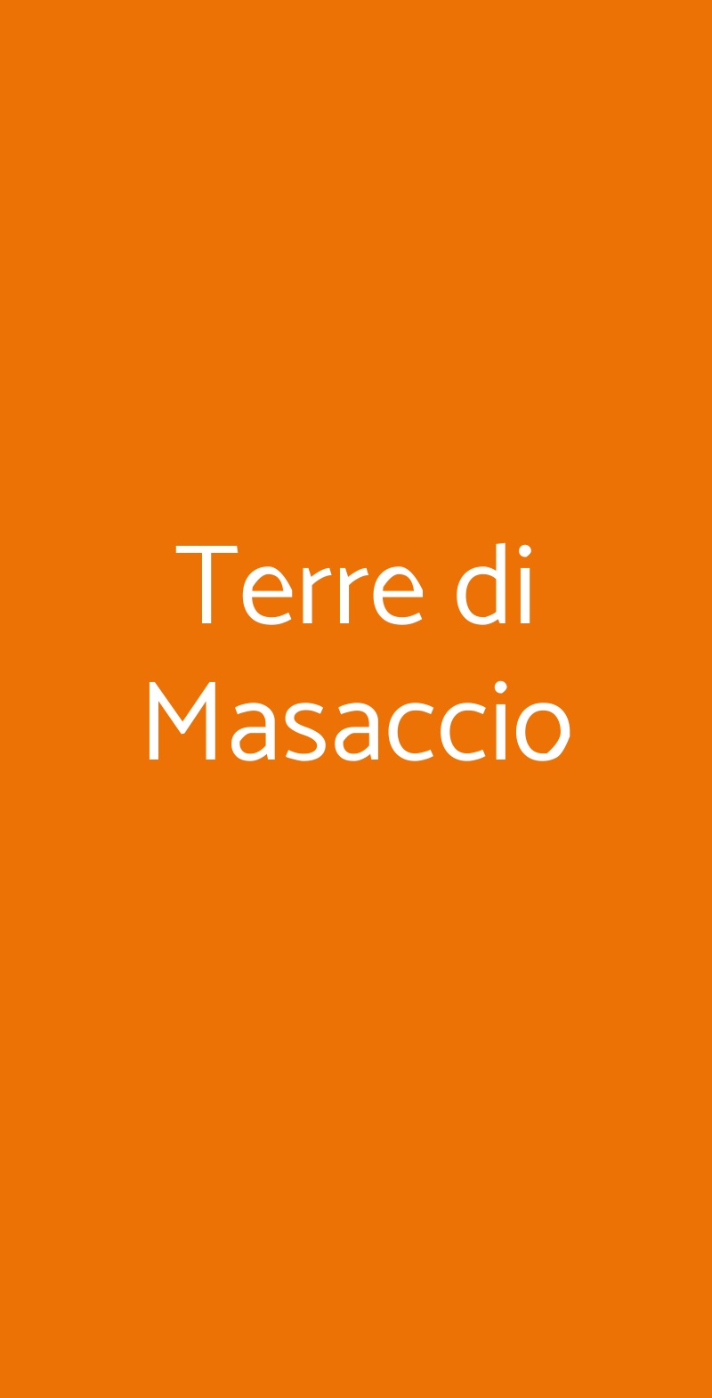 Terre di Masaccio Reggello menù 1 pagina