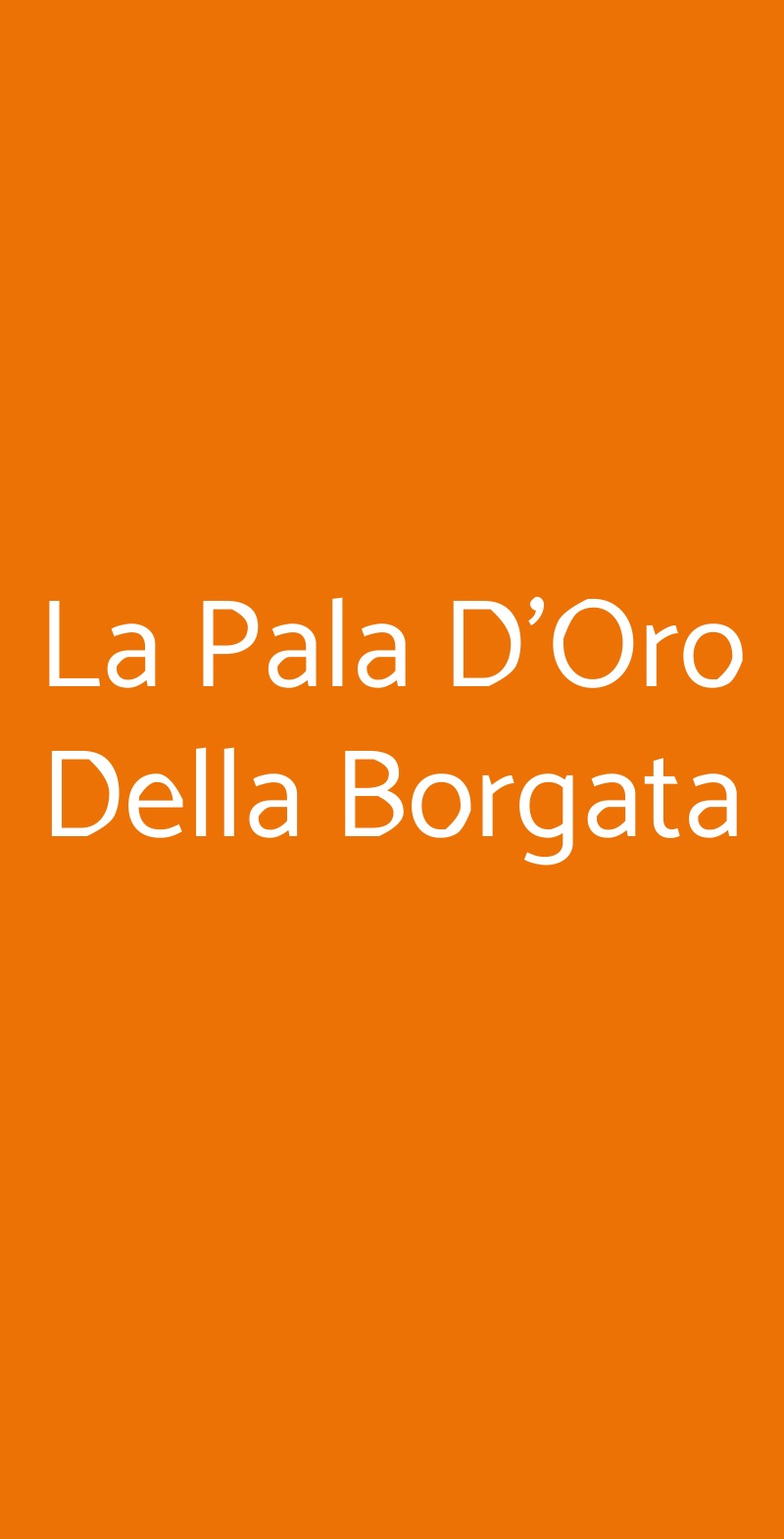 La Pala D'Oro Della Borgata Pontasserchio menù 1 pagina