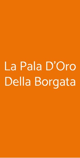 La Pala D'oro Della Borgata, Pontasserchio