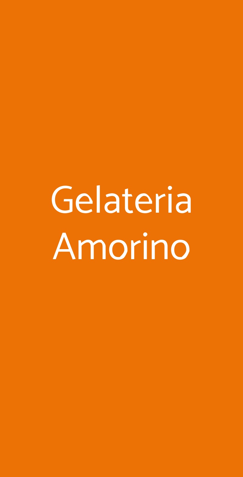 Gelateria Amorino Firenze menù 1 pagina