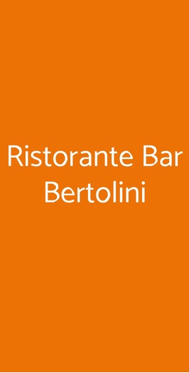 Ristorante Bar Bertolini, Piazza al Serchio