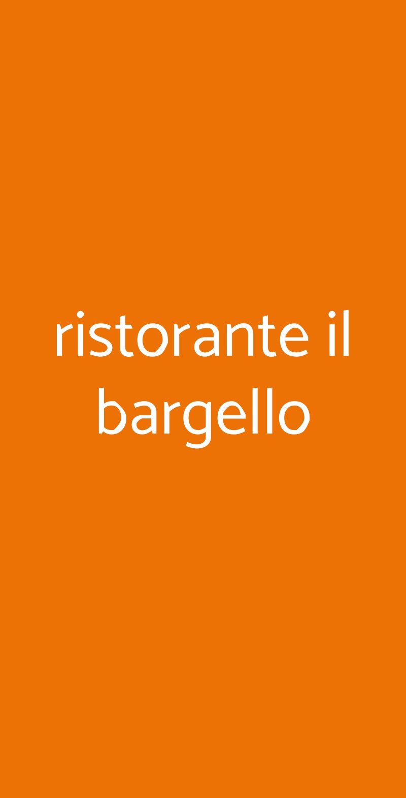 ristorante il bargello Firenze menù 1 pagina