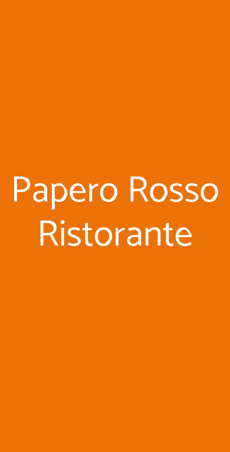 Papero Rosso Ristorante Firenze menù 1 pagina