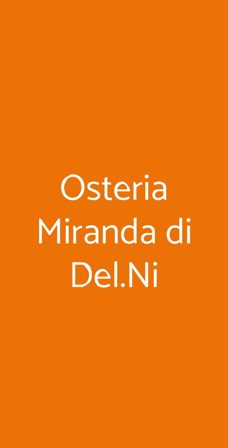 Osteria Miranda di Del.Ni Lucca menù 1 pagina