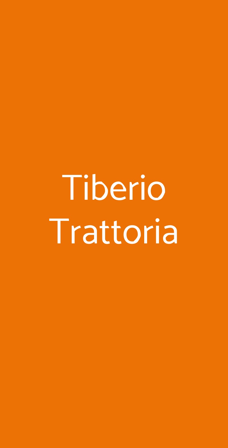 Tiberio Trattoria, Firenze