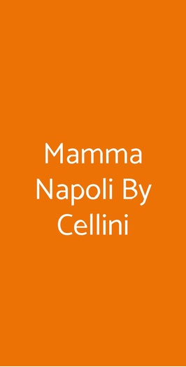 Mamma Napoli By Cellini