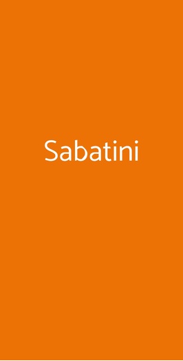 Sabatini, Firenze