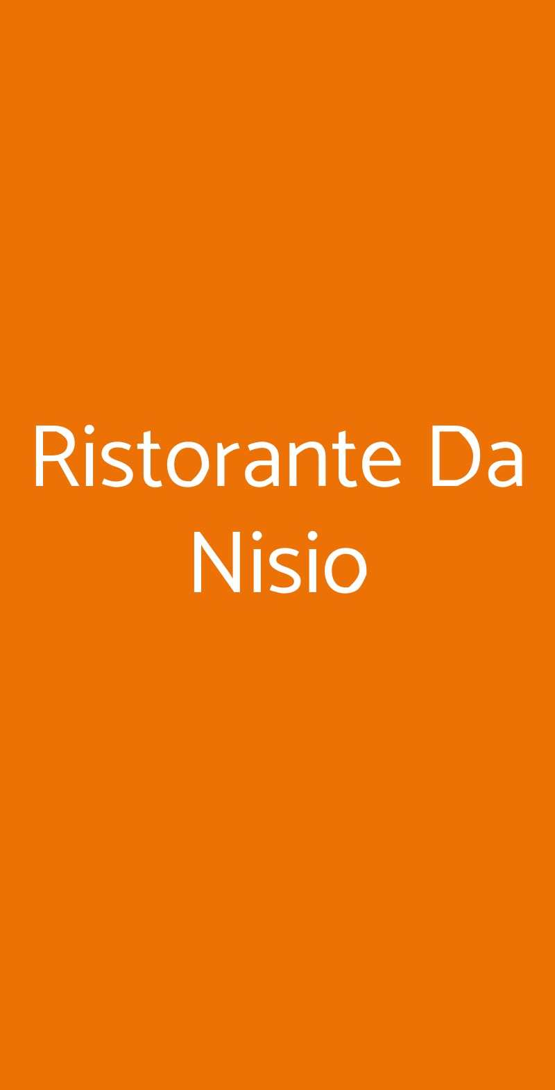 Ristorante Da Nisio San Gimignano menù 1 pagina