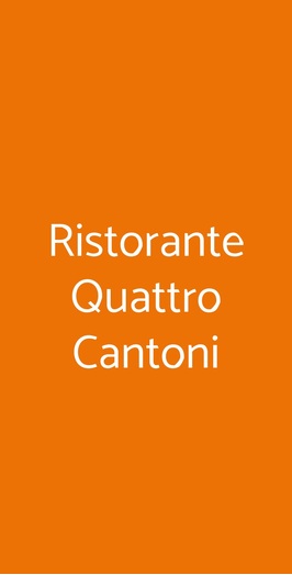 Ristorante Quattro Cantoni, Siena