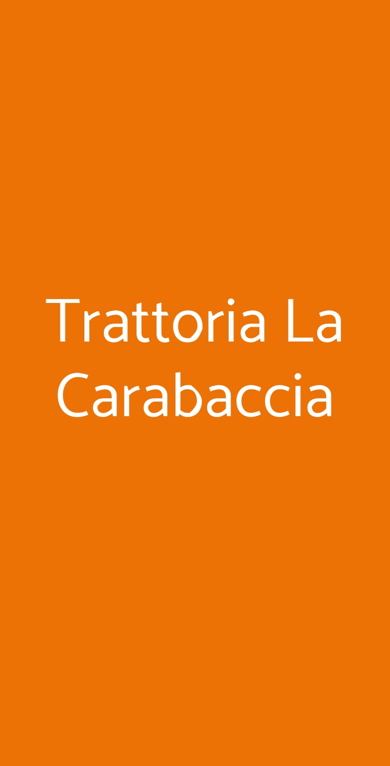 Trattoria La Carabaccia Firenze menù 1 pagina