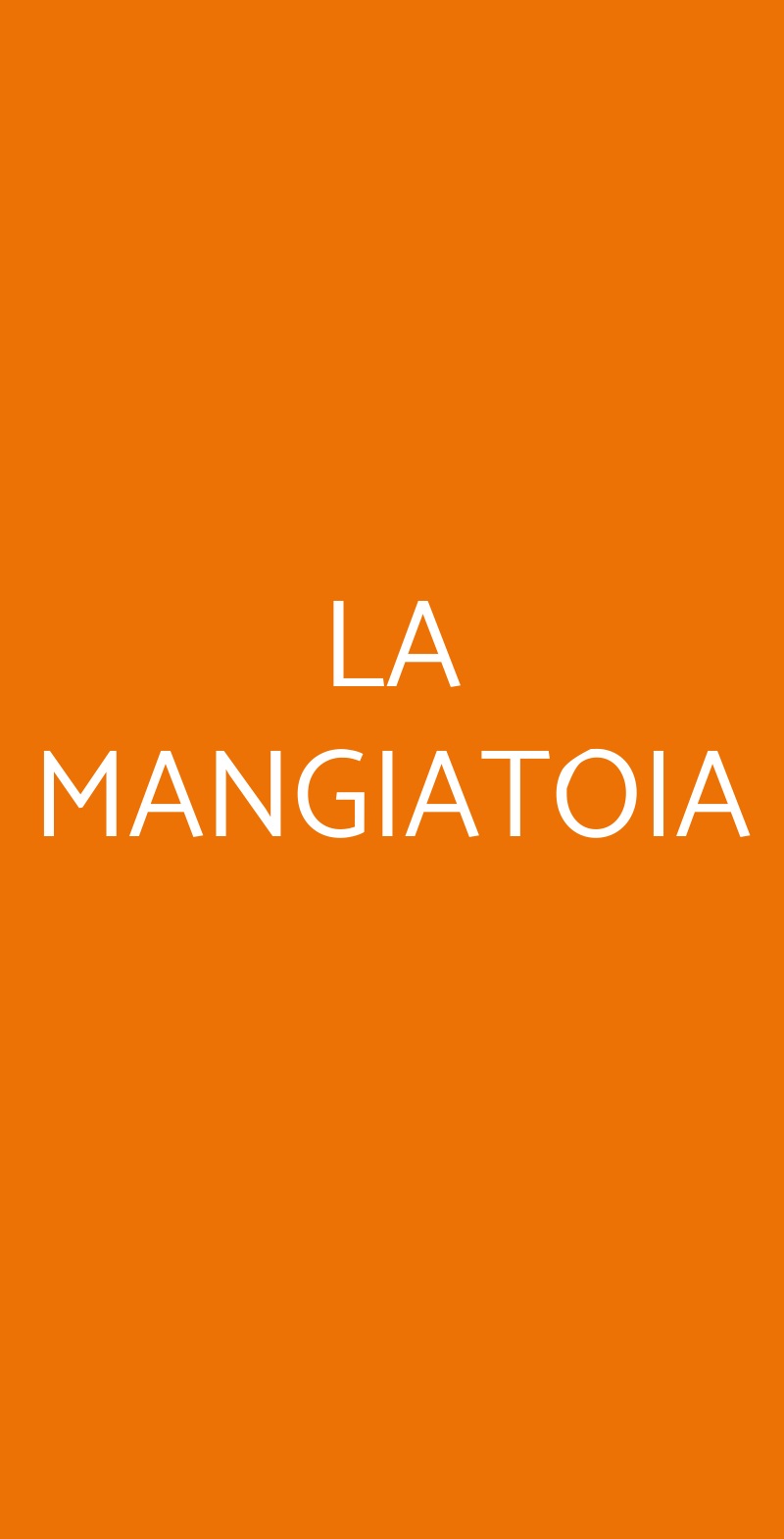 LA MANGIATOIA San Gimignano menù 1 pagina