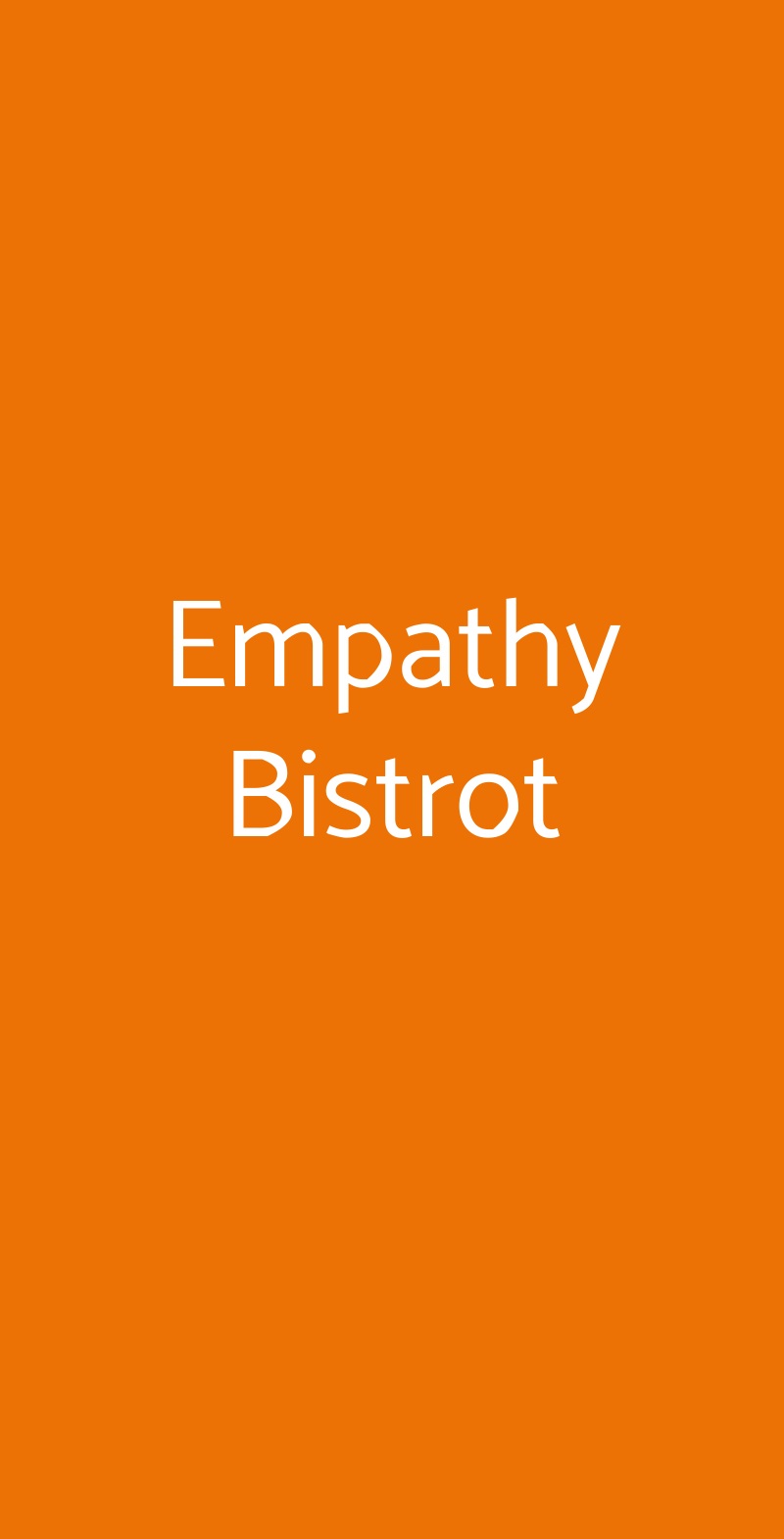 Empathy Bistrot Volterra menù 1 pagina