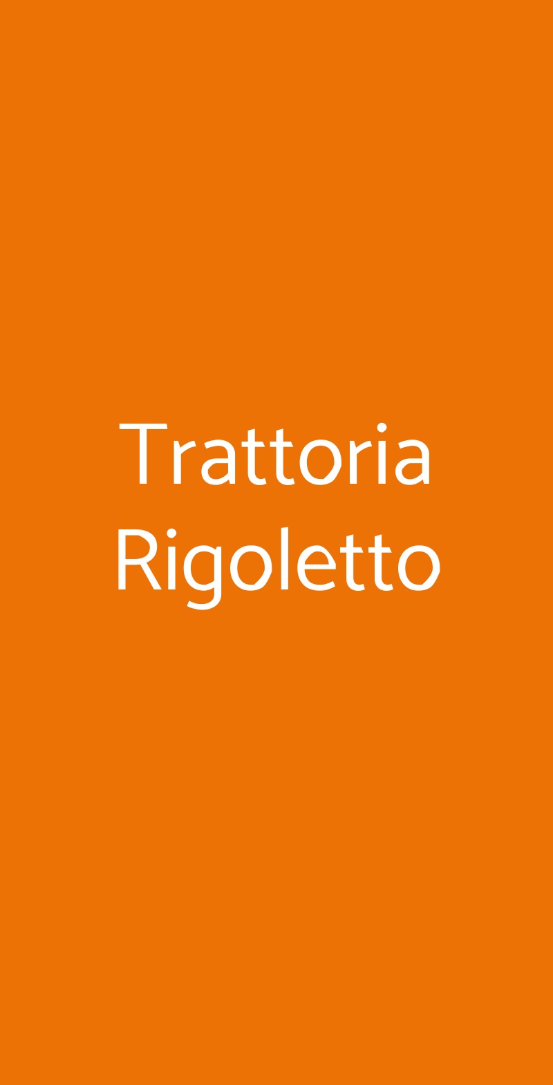 Trattoria Rigoletto San Gimignano menù 1 pagina