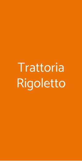 Trattoria Rigoletto, San Gimignano