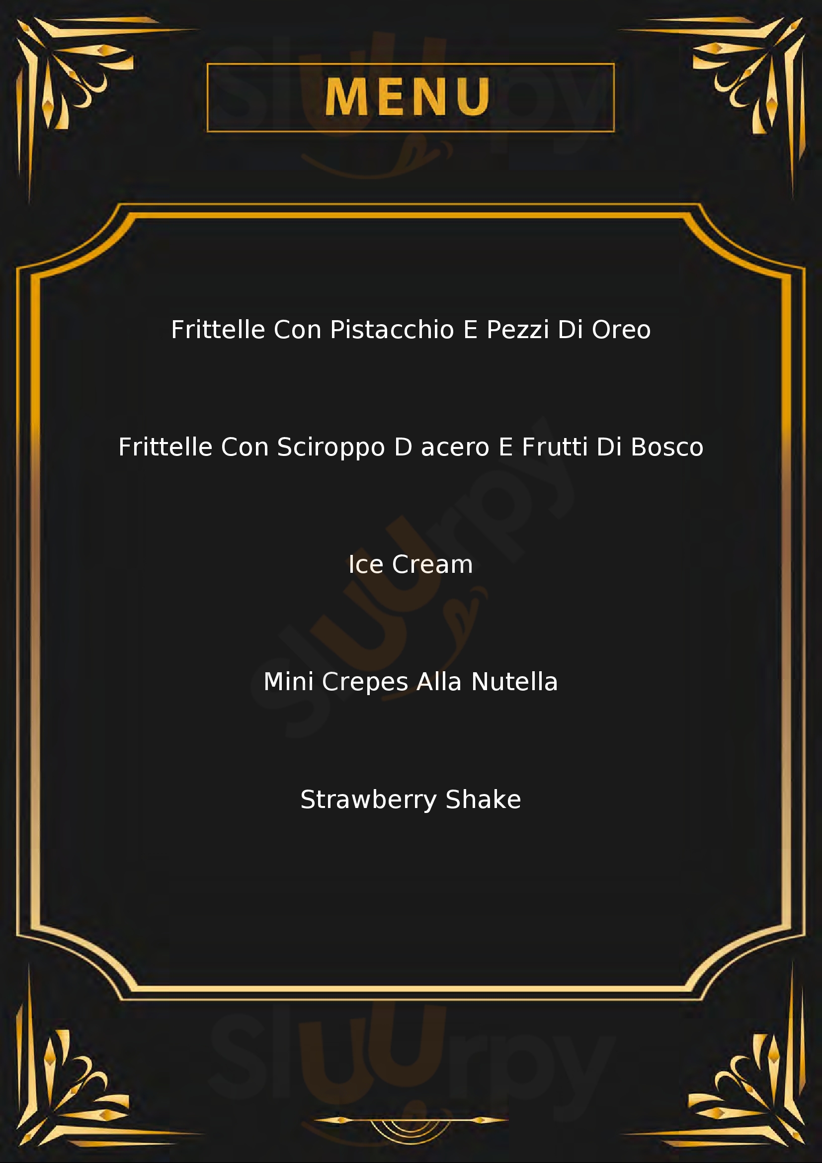 Punto Gelato gelateria Arezzo menù 1 pagina