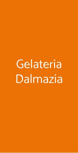 Gelateria Dalmazia, Firenze