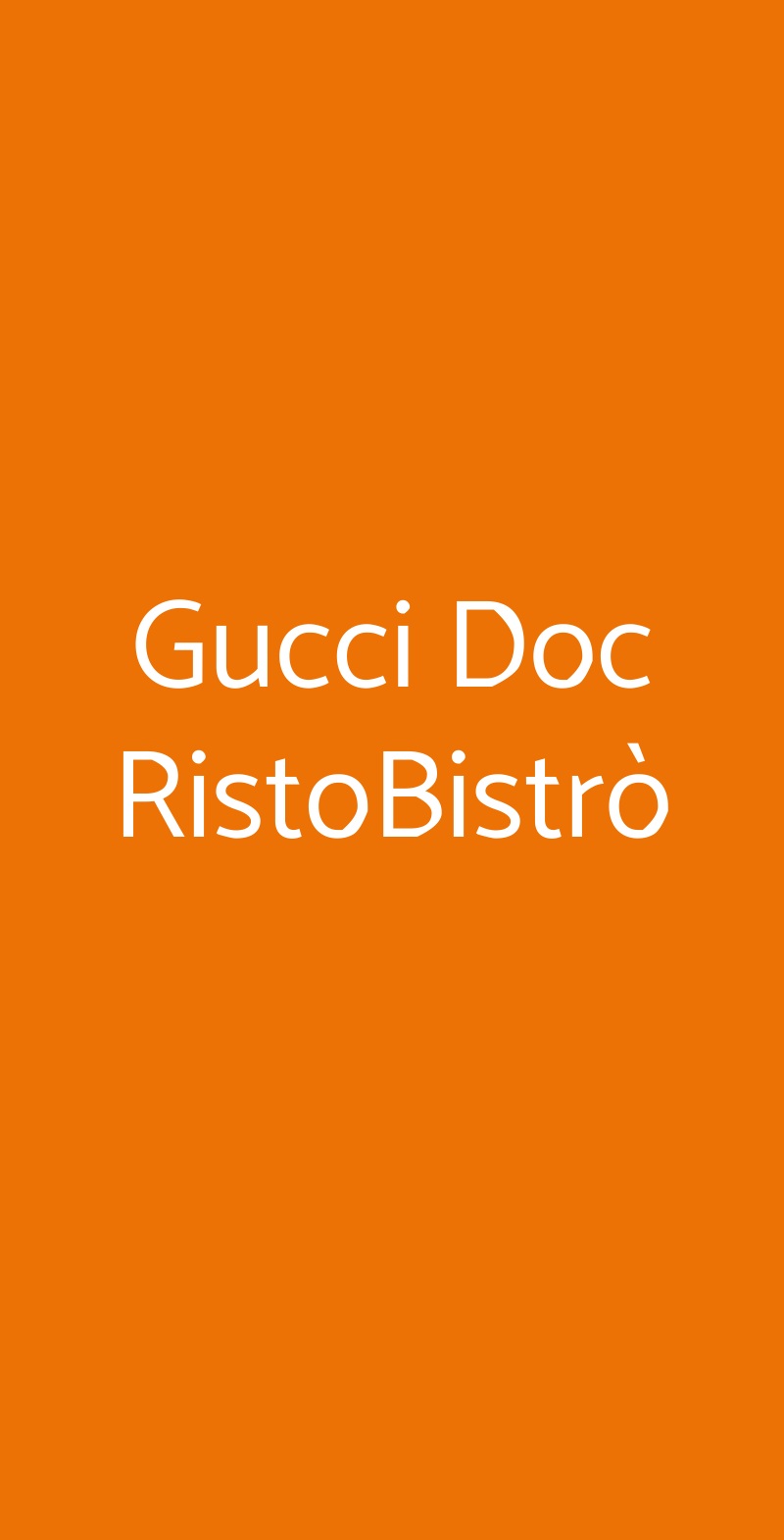 Gucci Doc RistoBistrò Prato menù 1 pagina