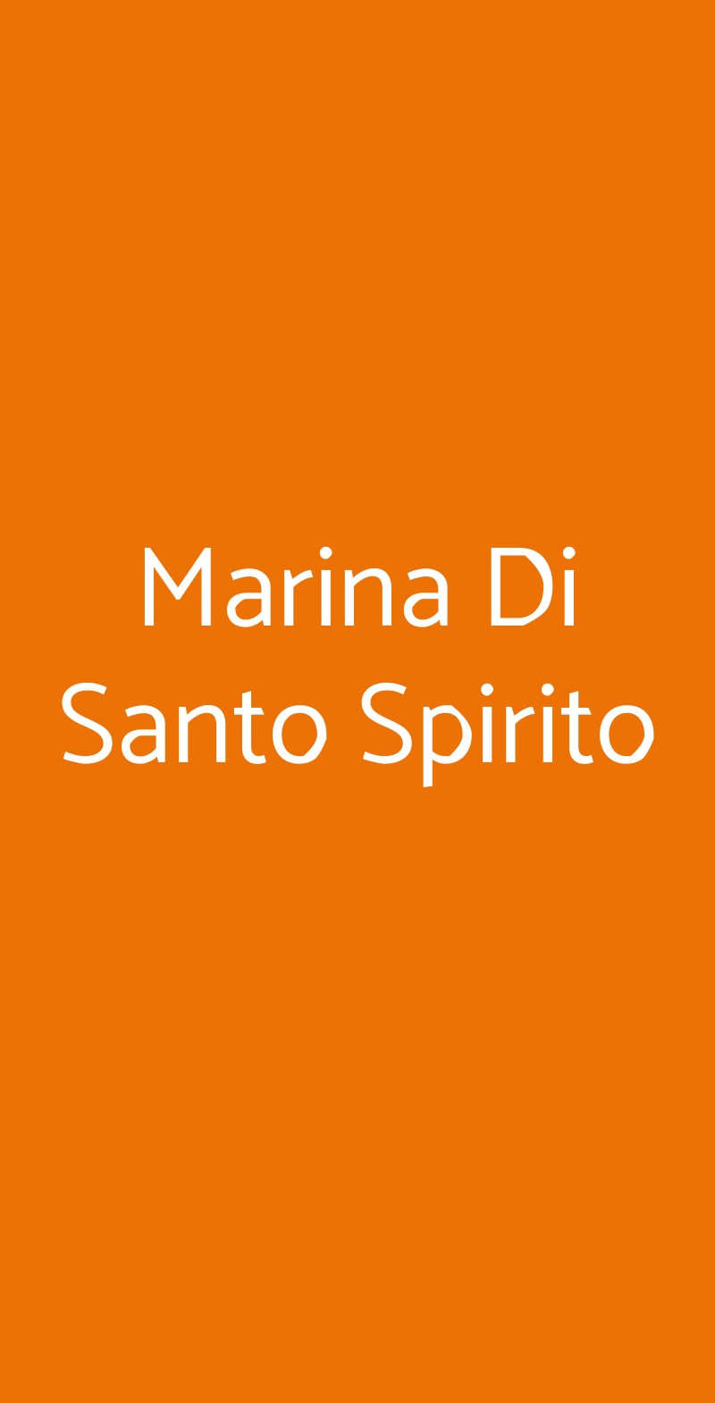 Marina Di Santo Spirito Firenze menù 1 pagina