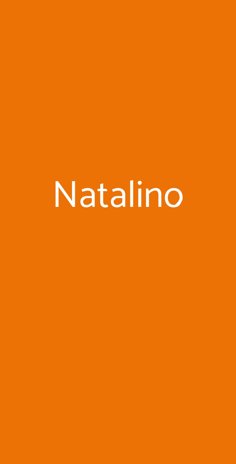 Natalino Firenze menù 1 pagina