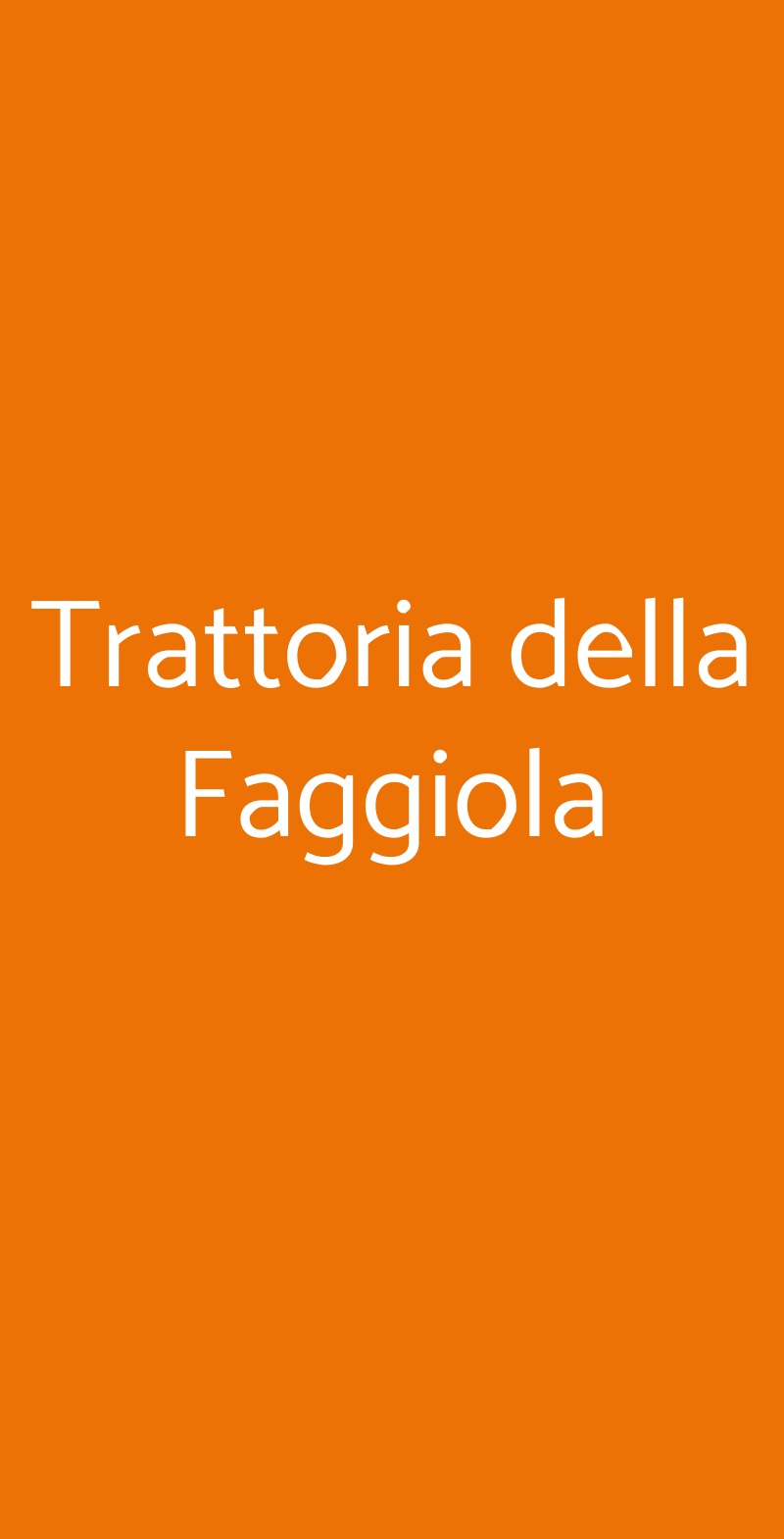 Trattoria Della Faggiola, Pisa