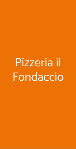 Pizzeria Il Fondaccio, Castellina in Chianti