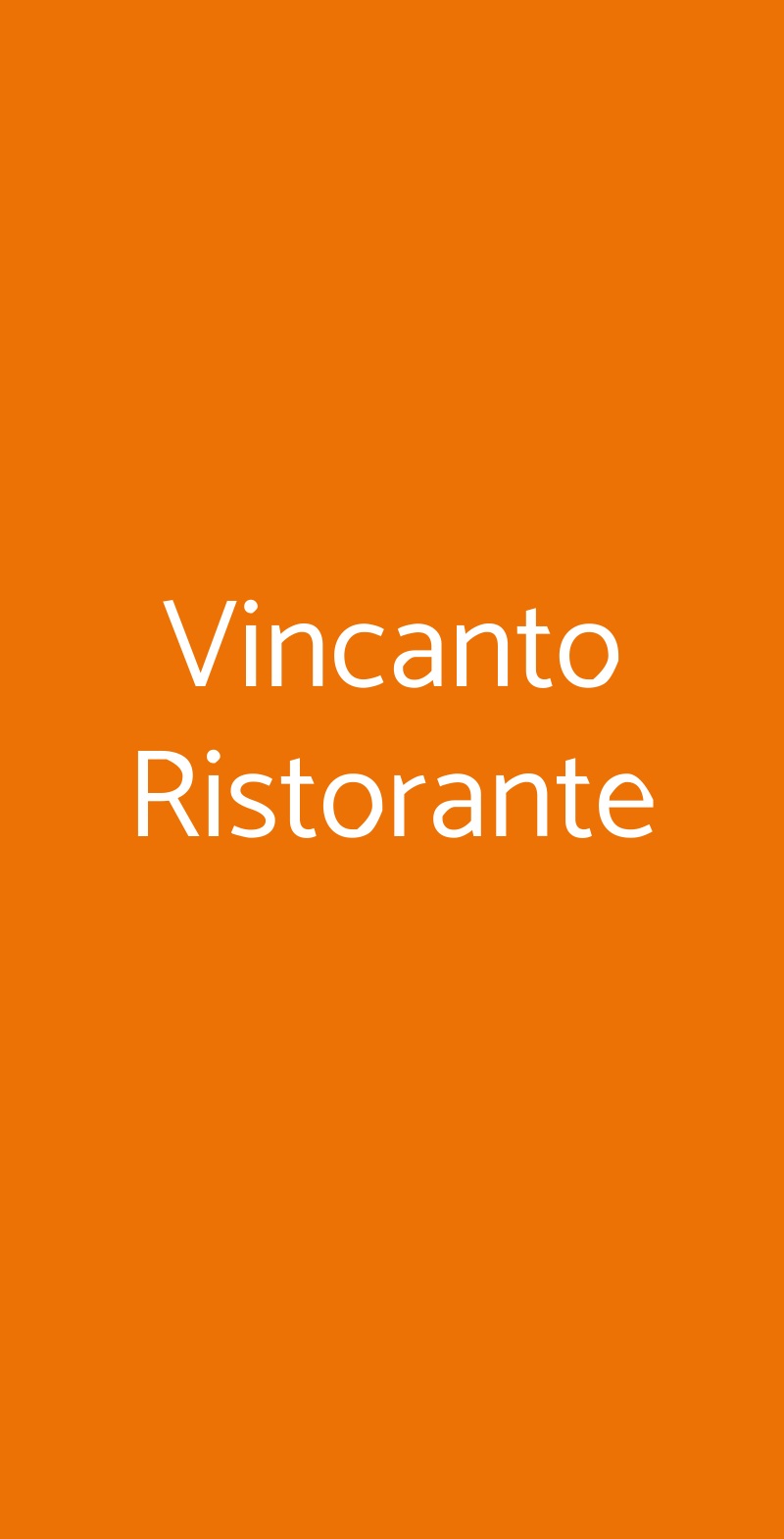 Vincanto Ristorante Firenze menù 1 pagina