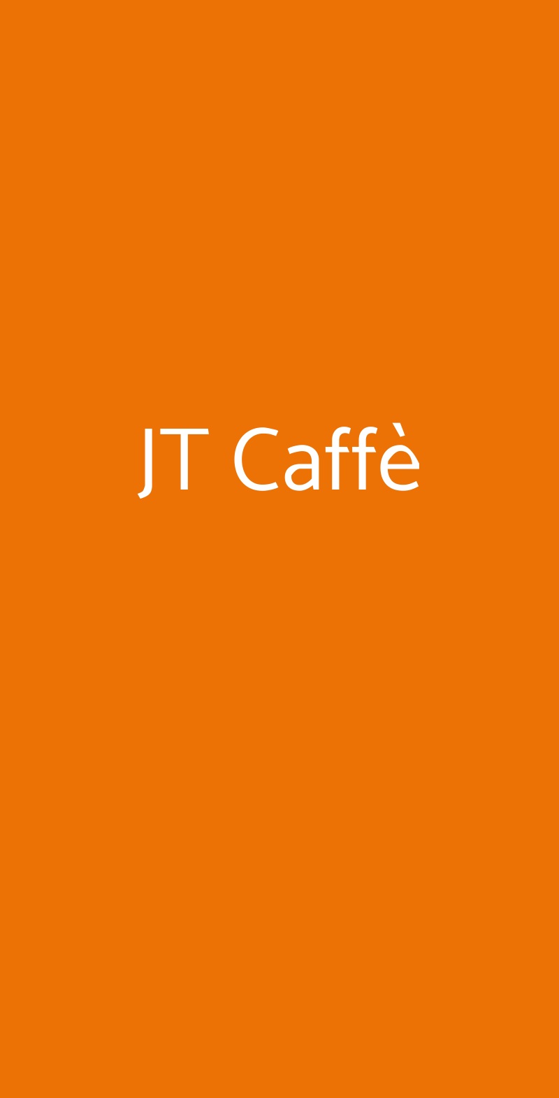 JT Caffè Firenze menù 1 pagina