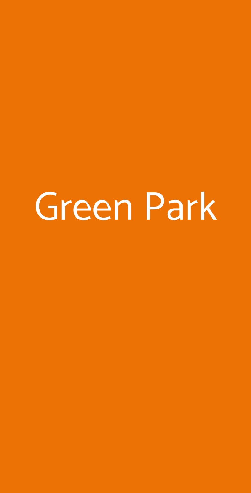Green Park Massa menù 1 pagina