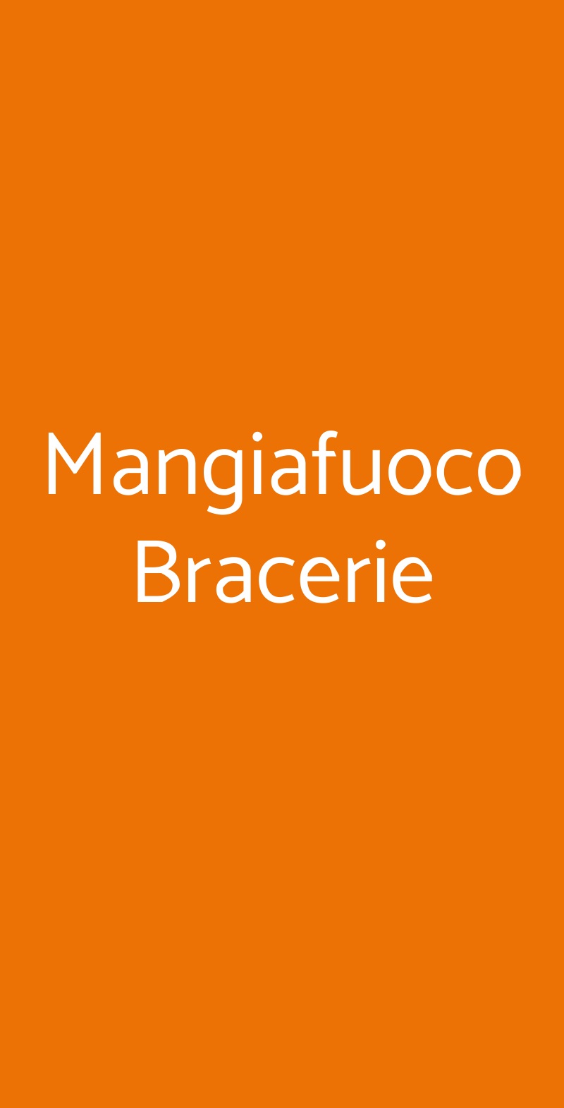 Mangiafuoco Bracerie Firenze menù 1 pagina