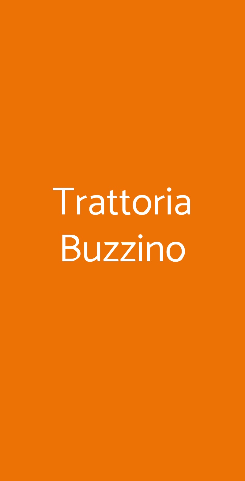 Trattoria Buzzino Firenze menù 1 pagina