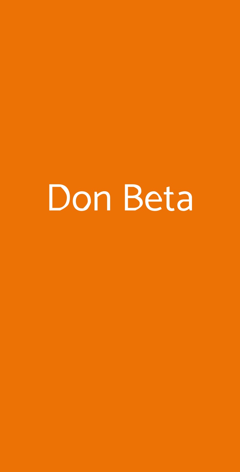 Don Beta Volterra menù 1 pagina