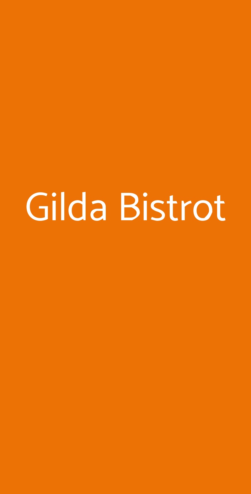 Gilda Bistrot Firenze menù 1 pagina