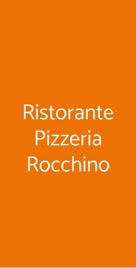 Ristorante Pizzeria Rocchino, Massa
