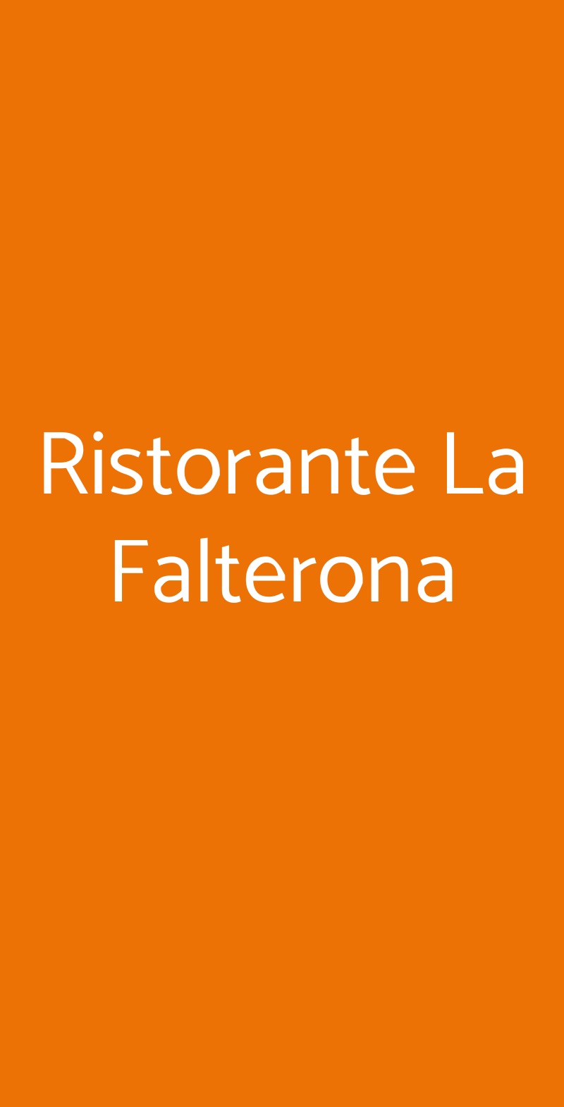 Ristorante La Falterona Firenze menù 1 pagina
