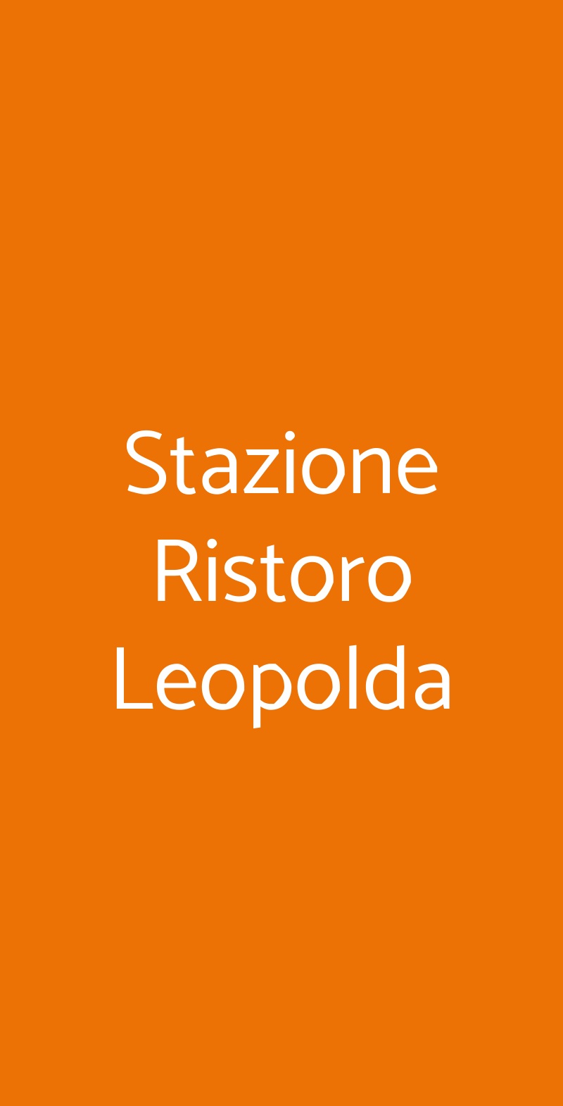 Stazione Ristoro Leopolda, Pisa