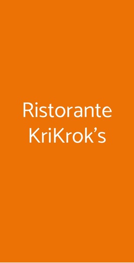 Ristorante Krikrok's, Massa