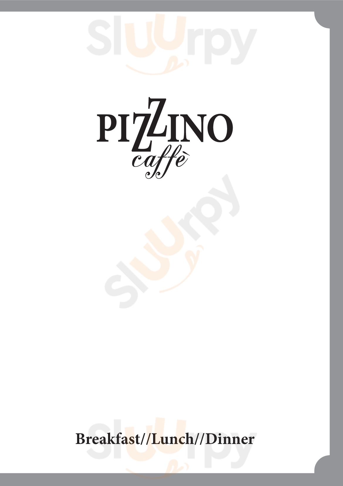 Pizzino Caffé Firenze menù 1 pagina