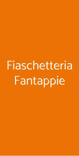 Fiaschetteria Fantappie, Firenze