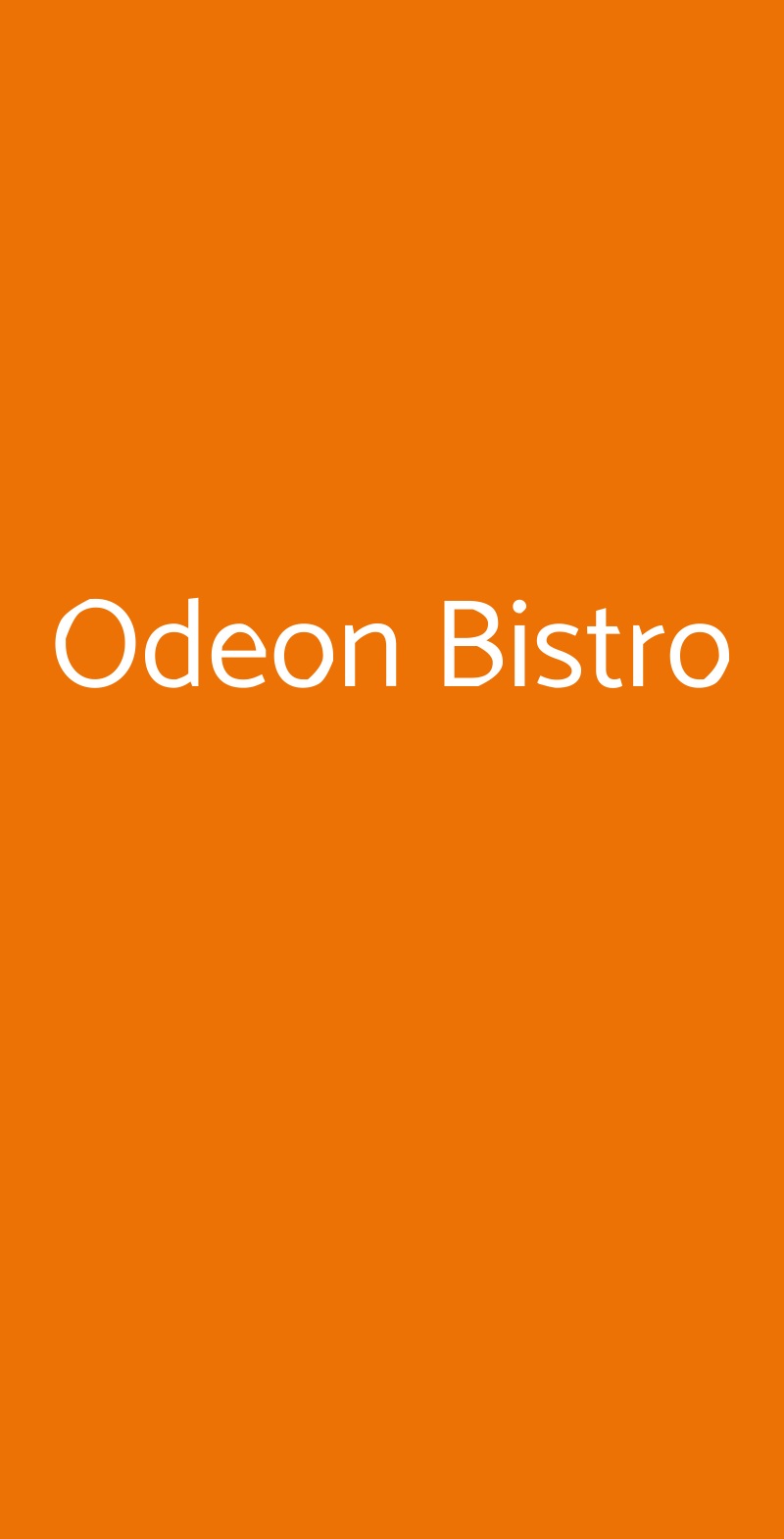 Odeon Bistro, Firenze