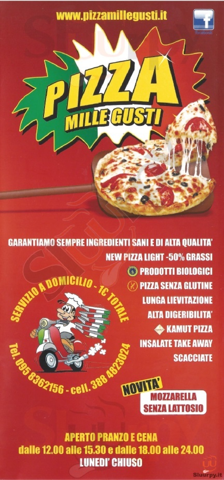 PIZZA MILLE GUSTI Catania menù 1 pagina